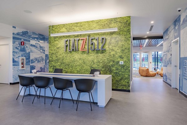 clubhouse at FLATZ 512 Apartments