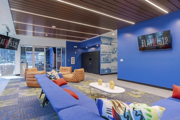 clubhouse at FLATZ 512 Apartments