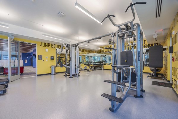 fitness center at FLATZ 512 Apartments