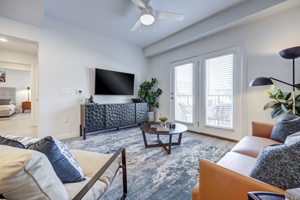 living room at FLATZ 512 Apartments
