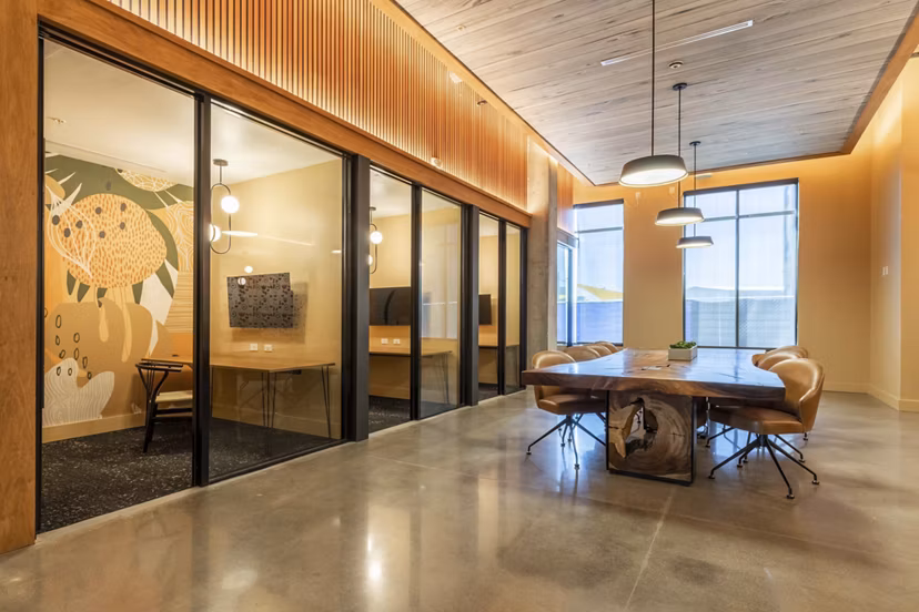 Clubhouse featuring modern decor and lounge seating at NOMA Apartments, a luxury Greystar property in Washington, DC