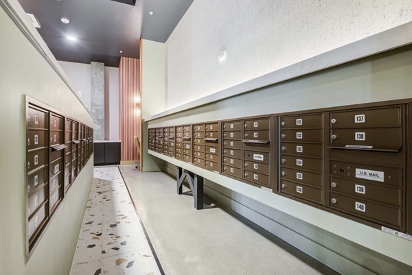 mail room at NOMA Apartments