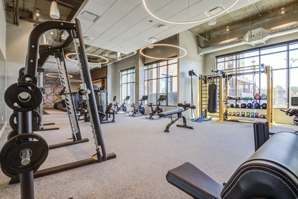Fitness center with modern equipment at NOMA Apartments in Washington, DC