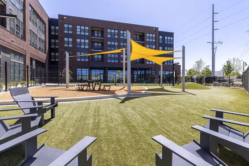 patio at NOMA Apartments