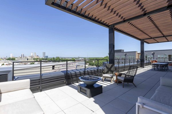 fire pit at NOMA Apartments