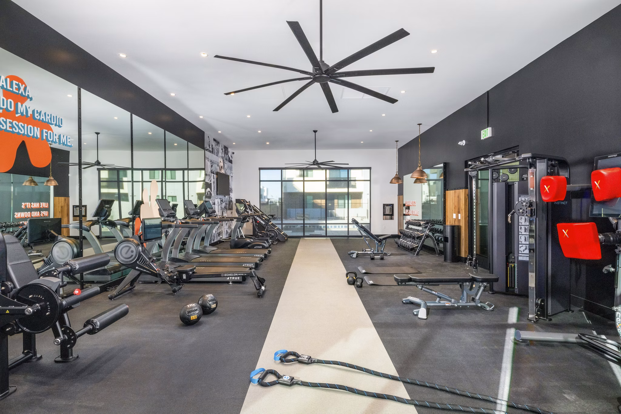 fitness center at Ironwood Apartments