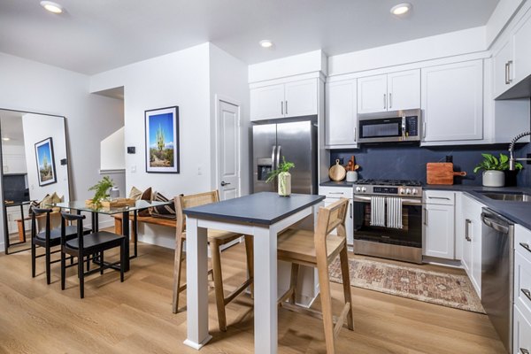 kitchen at Mason Townhomes at Epoca Apartments