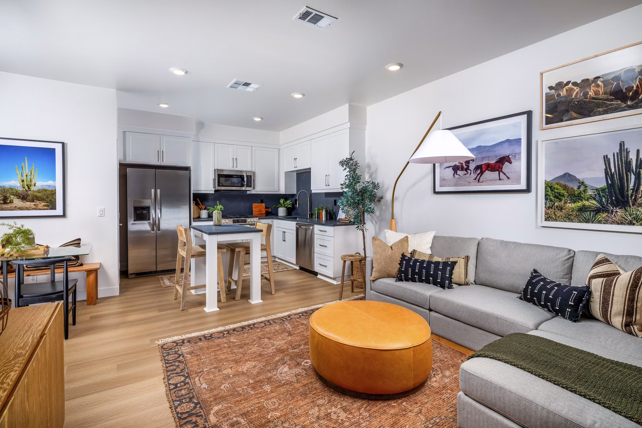 living room at Mason Townhomes at Epoca Apartments