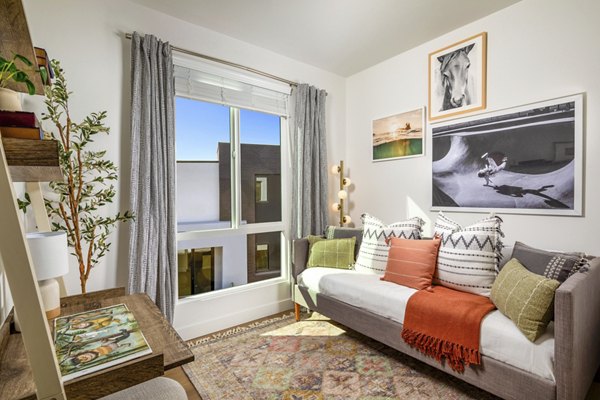 living room at Mason Townhomes at Epoca Apartments
