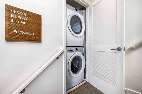 laundry room at Mason Townhomes at Epoca Apartments