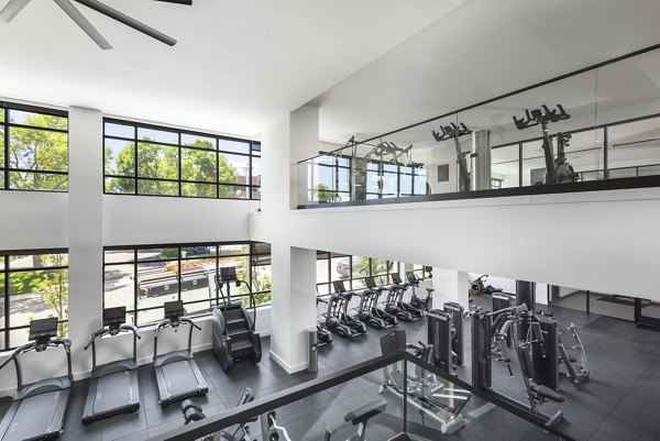 fitness center at Braxton Apartments