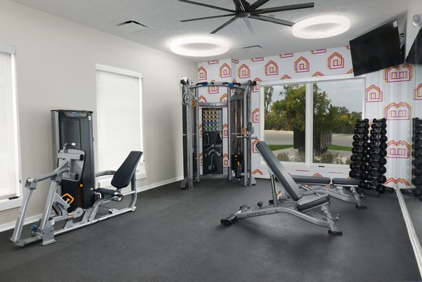 fitness center at Capriana Apartments