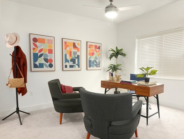 home office at Capriana Apartments