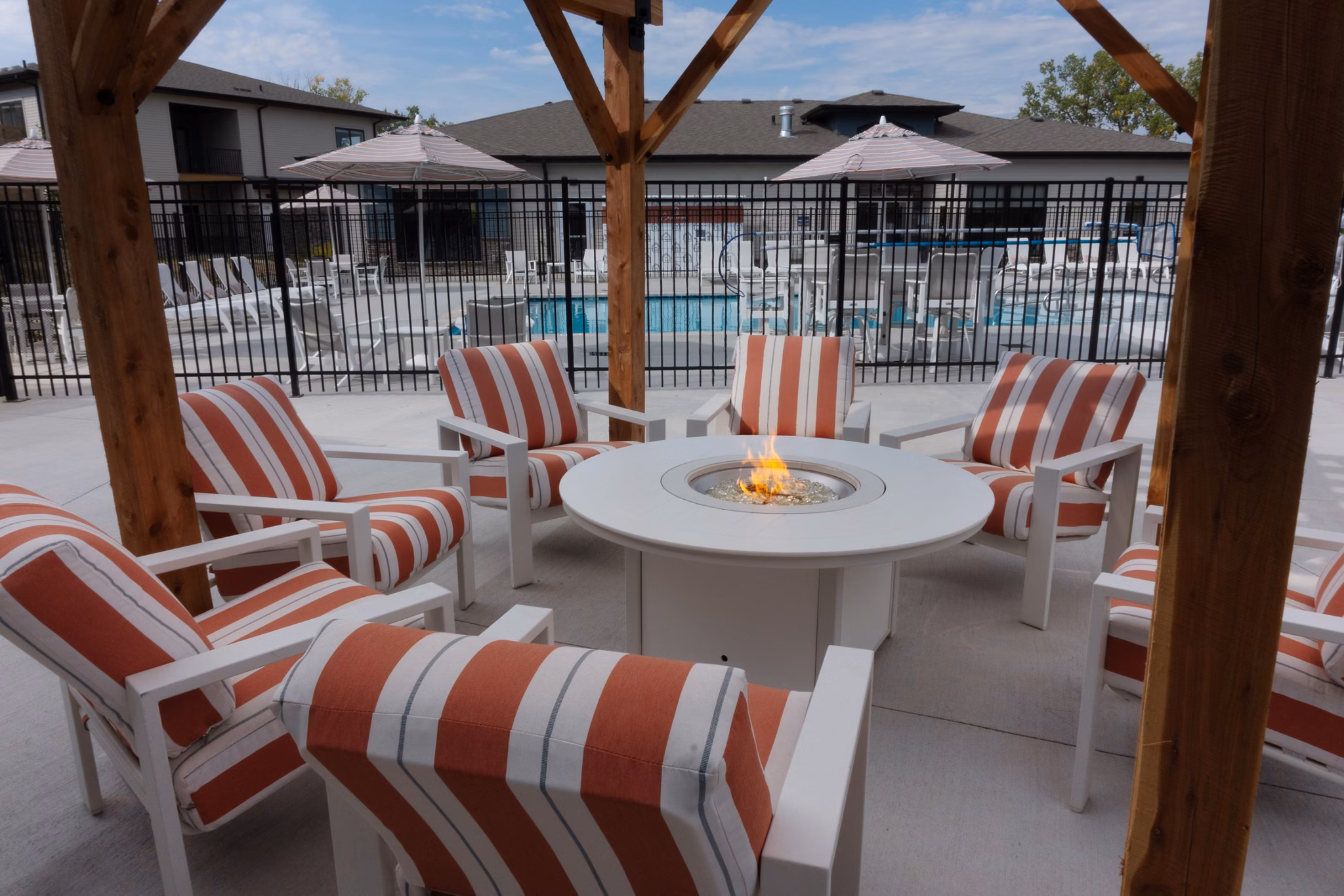 Patio at Capriana Apartments