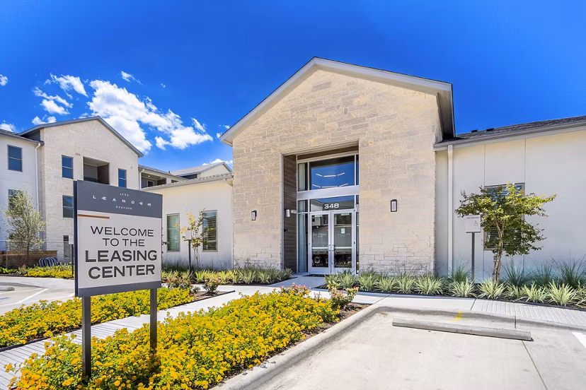 Clubhouse featuring modern decor and comfortable seating at The Chloe Leander Apartments, luxury living by Greystar