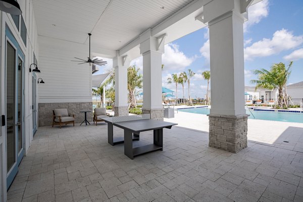 patio at Eden Heritage Lakes Apartments 