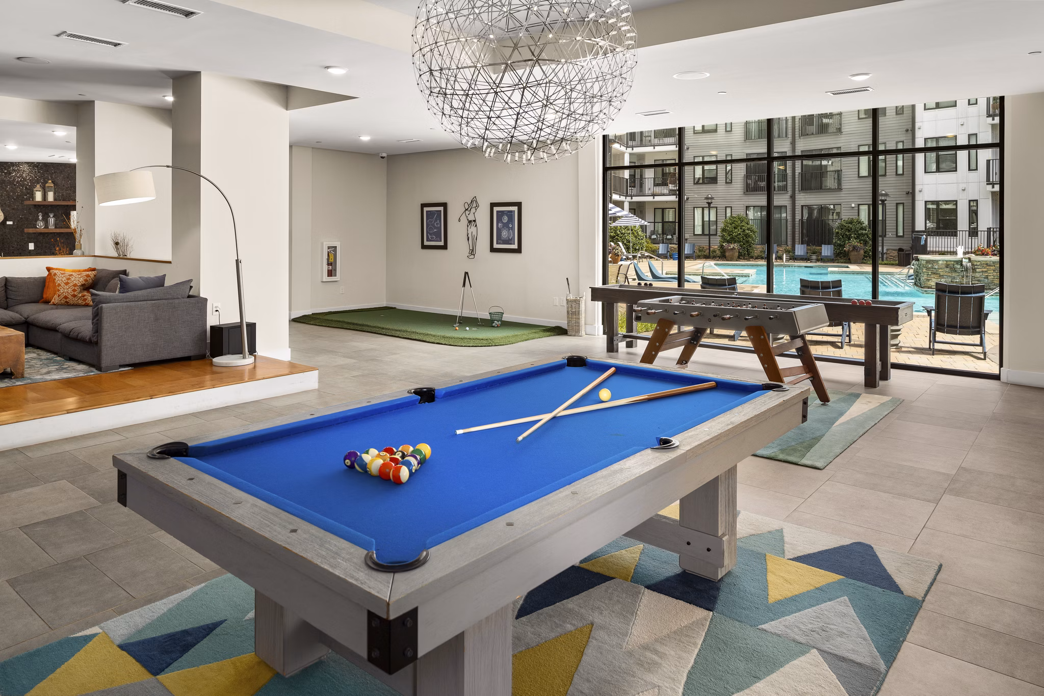game room at Annett Apartments