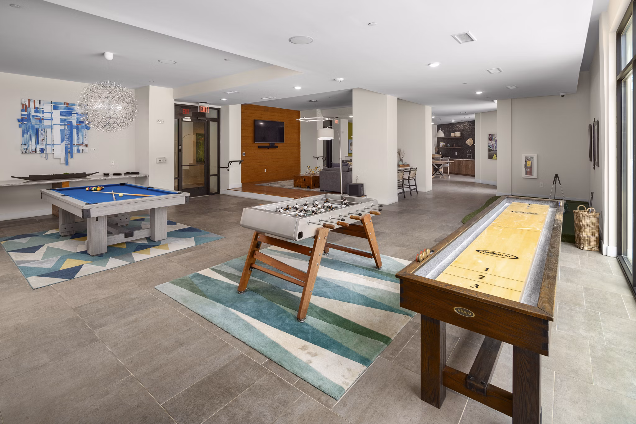game room at Annett Apartments