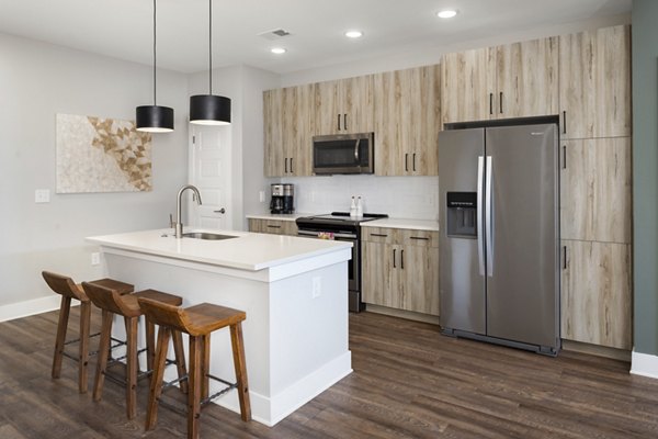 kitchen at Annett Apartments