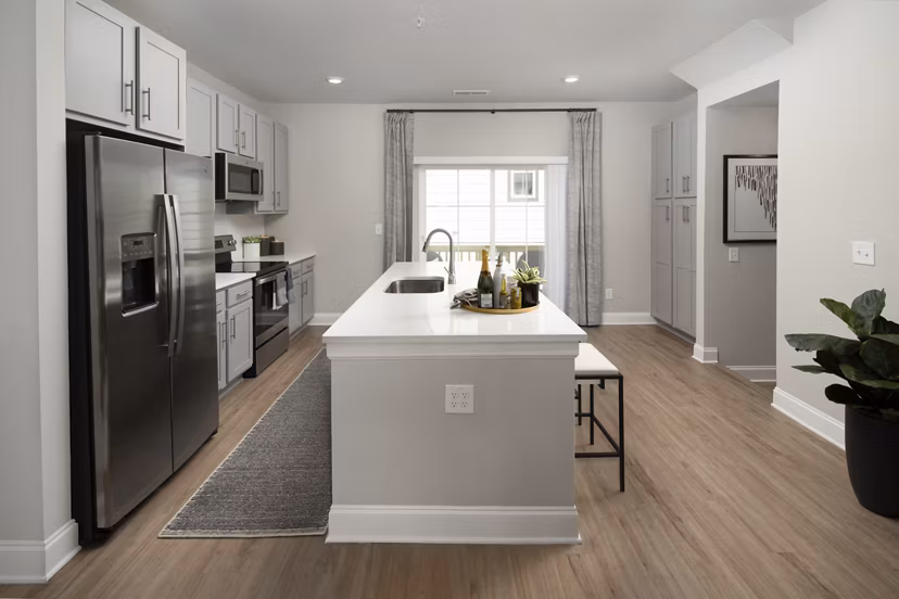 Modern kitchen with stainless steel appliances at Generation Avondale East Apartments