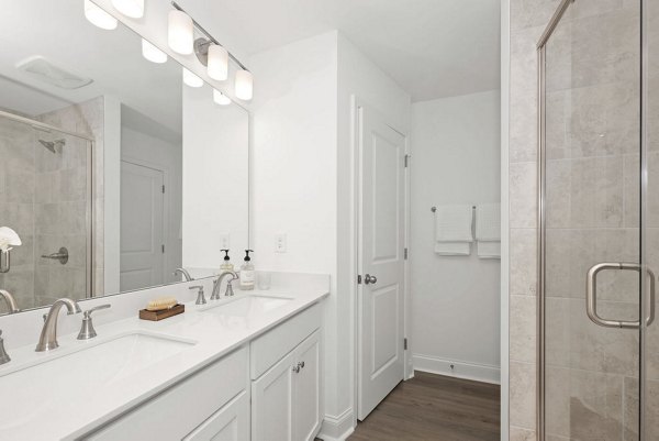 bathroom at Affinity at Hudson Apartments