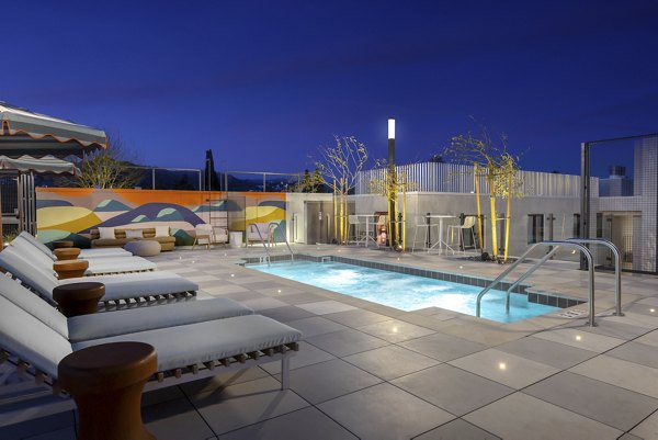 pool at The Charlie WeHo Apartments