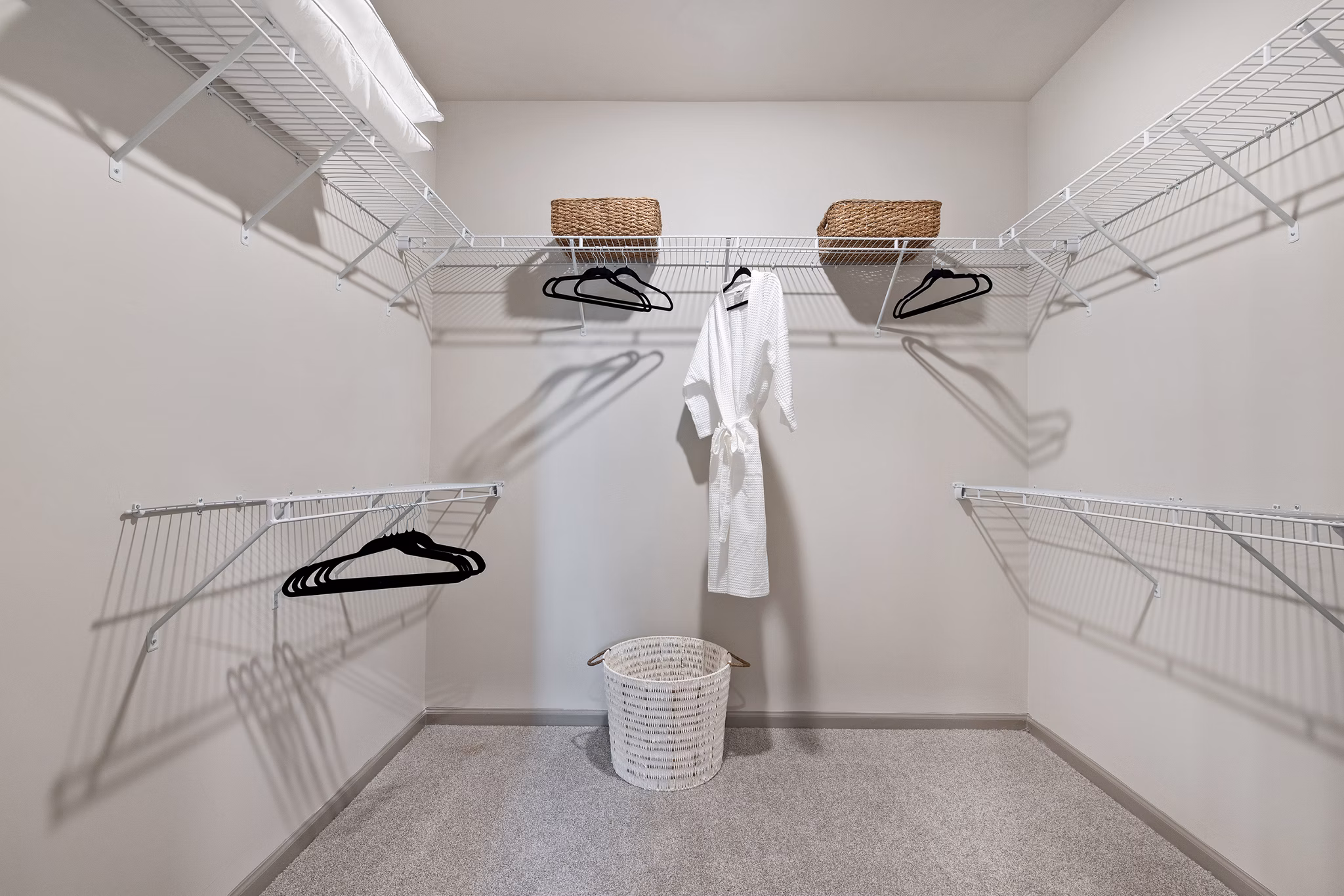 Spacious closet with ample storage in Riverchase Vista Apartments