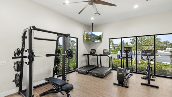 fitness center at Yardly Artisan Lakes Apartments 