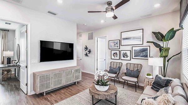 living room at Yardly Artisan Lakes Homes