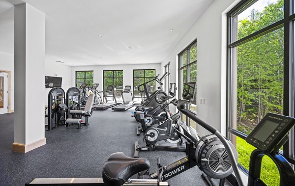 fitness center at The Marek South Apartments