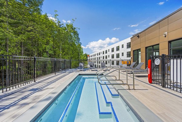 Resort-style pool offering serene relaxation at The Marek South Apartments