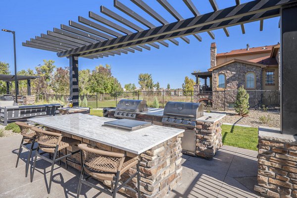 grill area at Aventine Littleton Apartments