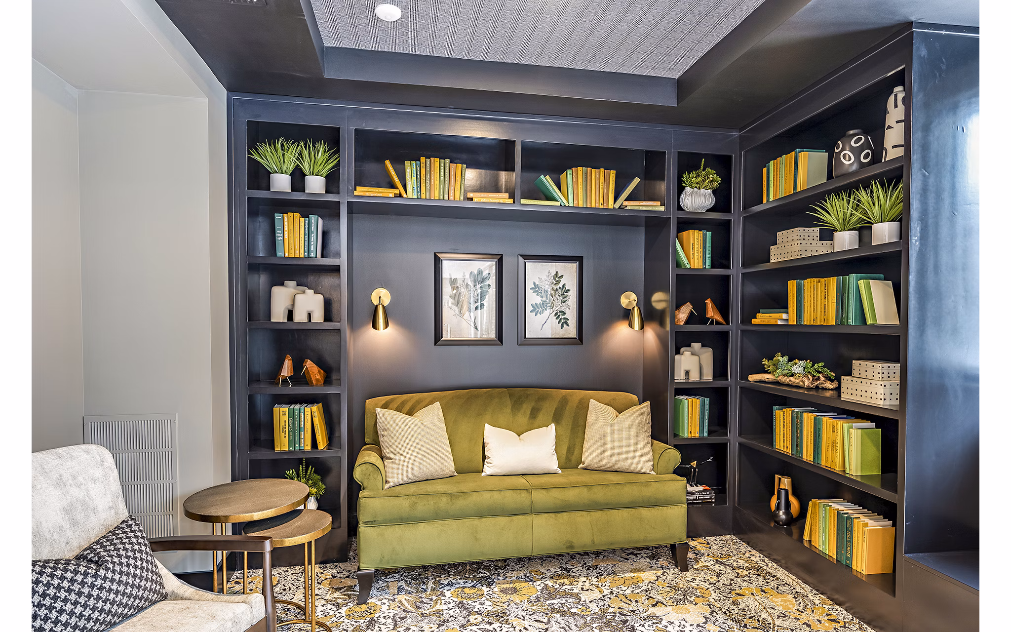 Clubhouse featuring modern design and comfortable seating at The Aston at Town Center Apartments