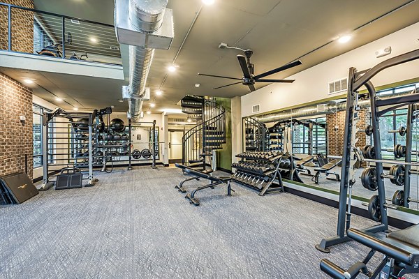 fitness center at The Aston at Town Center Apartments