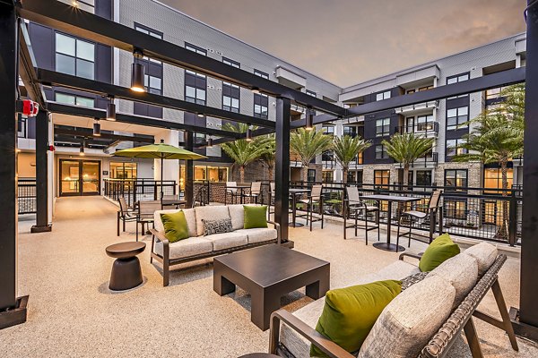 patio at The Aston at Town Center Apartments
