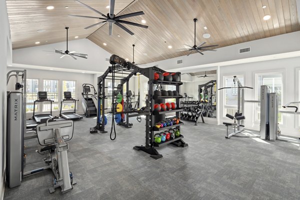 fitness center at Render Covington Apartments 