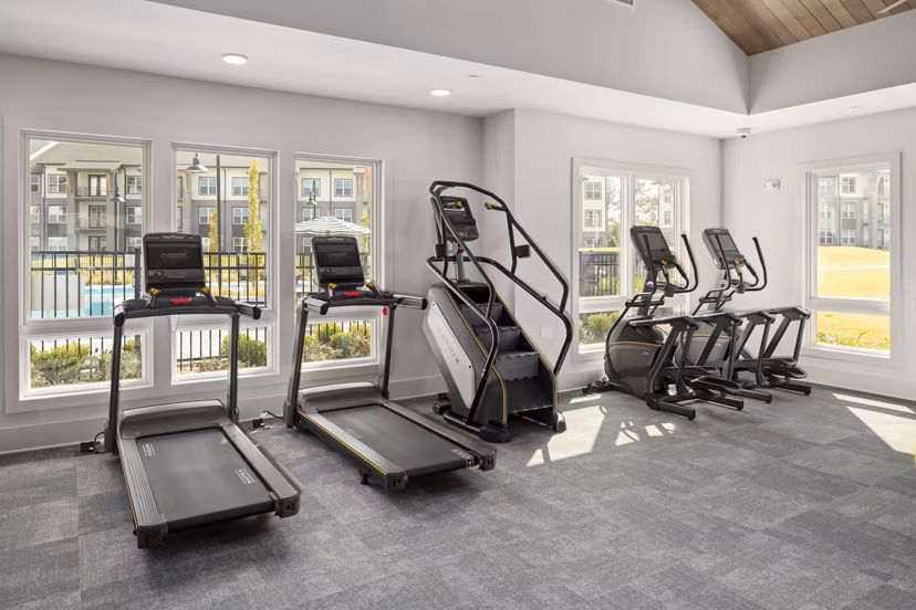 fitness center at Render Covington Apartments 