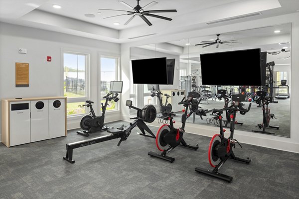 fitness center at Render Covington Apartments 