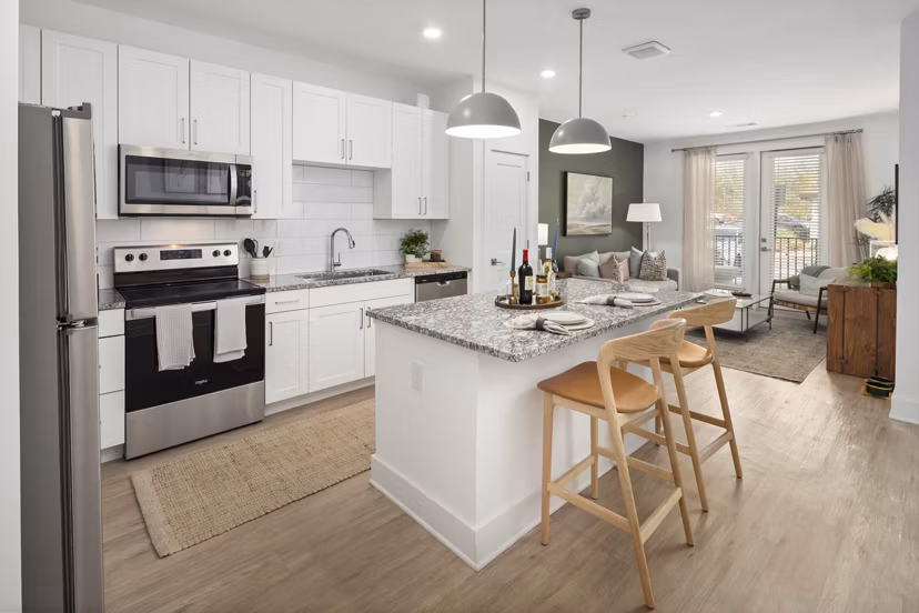 kitchen at Render Covington Apartments 