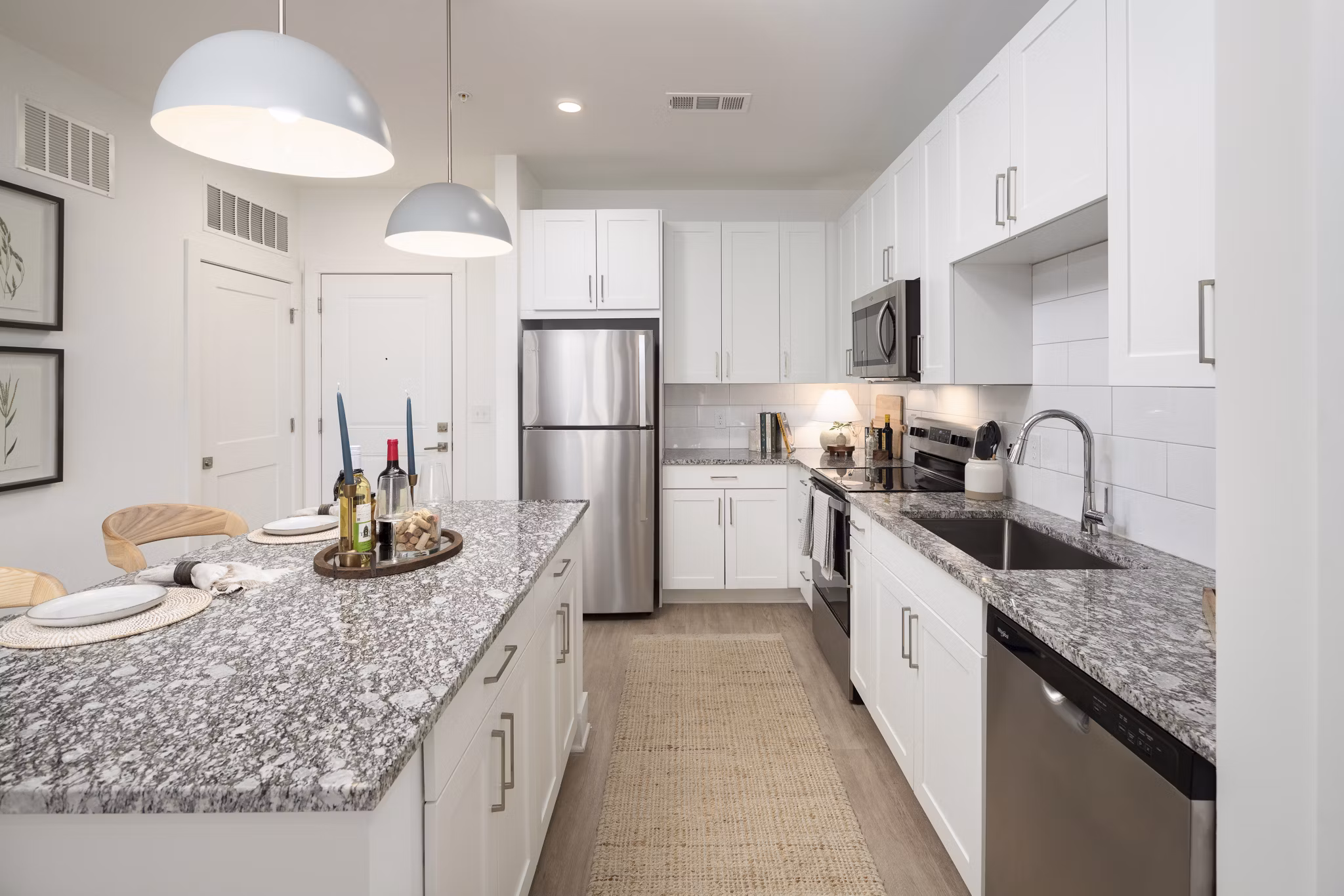 kitchen at Render Covington Apartments 