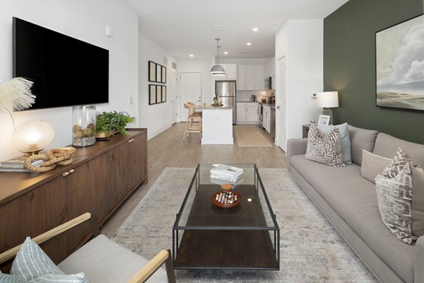 living room at Render Covington Apartments 