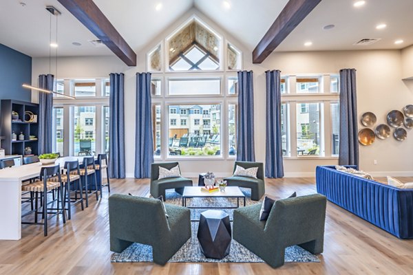 Clubhouse featuring modern design and vibrant decor at Prose Stoneridge Apartments luxury community