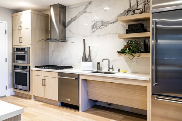 Elegant clubhouse with modern decor at Avenida Palm Desert Apartments