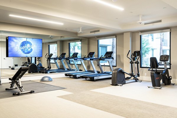 State-of-the-art fitness center at Avenida Palm Desert Apartments, offering modern equipment for an enhanced workout experience