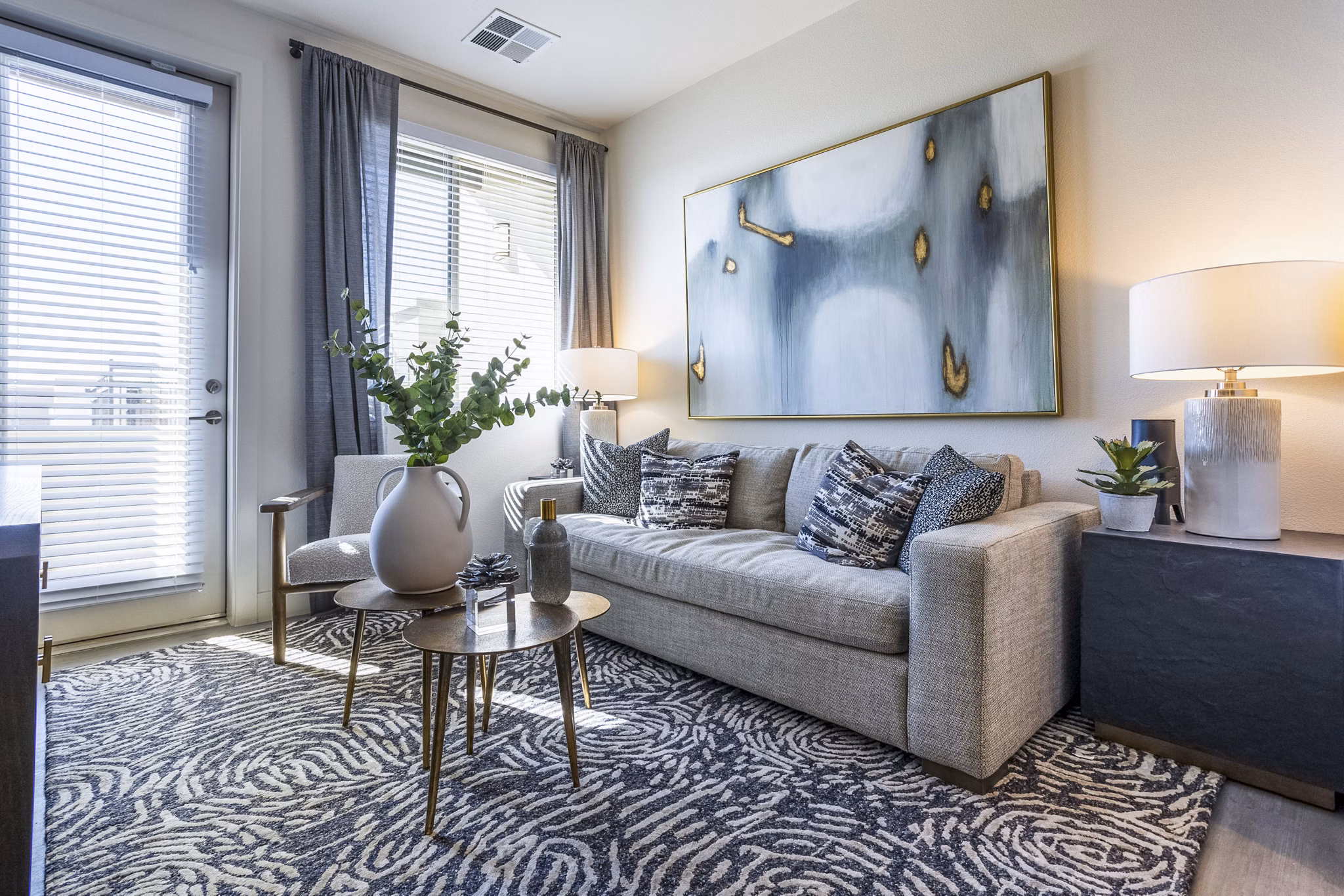 living room at Allaso Vineyards Apartments