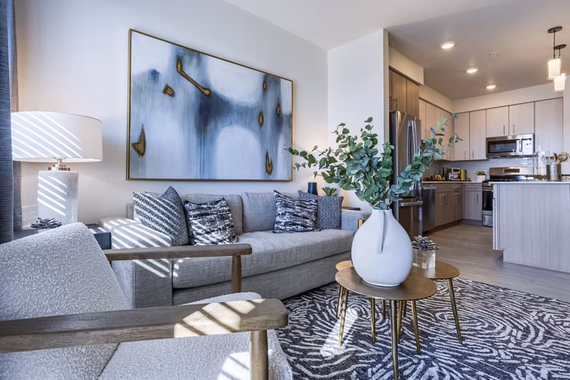 living room at Allaso Vineyards Apartments