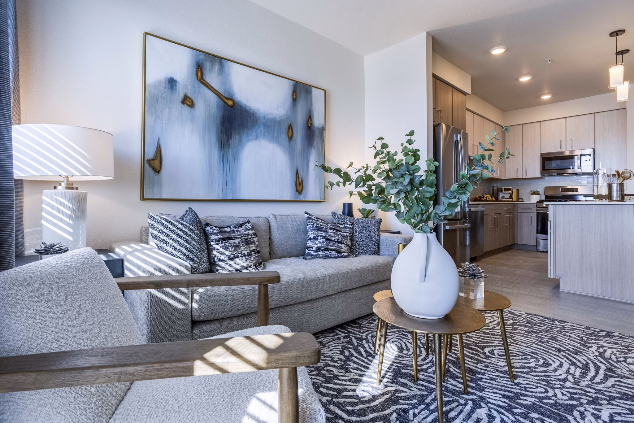 living room at Allaso Vineyards Apartments