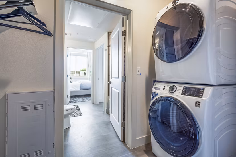 laundry room at Allaso Vineyards Apartments