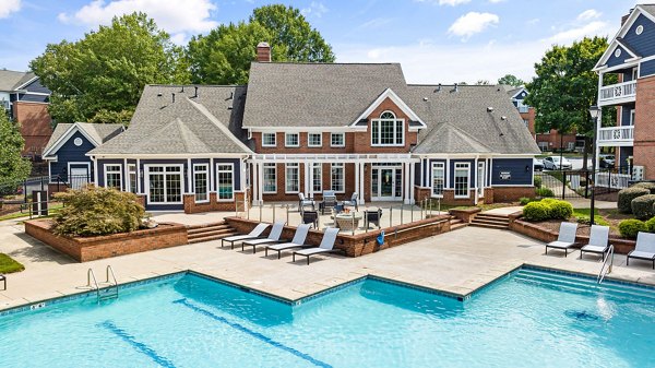 Rooftop pool with scenic views at Mariners Crossing luxury apartments