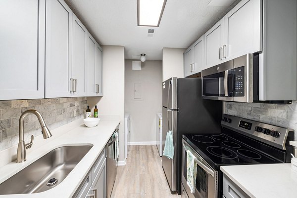 kitchen at View at Lake Lynn Apartments